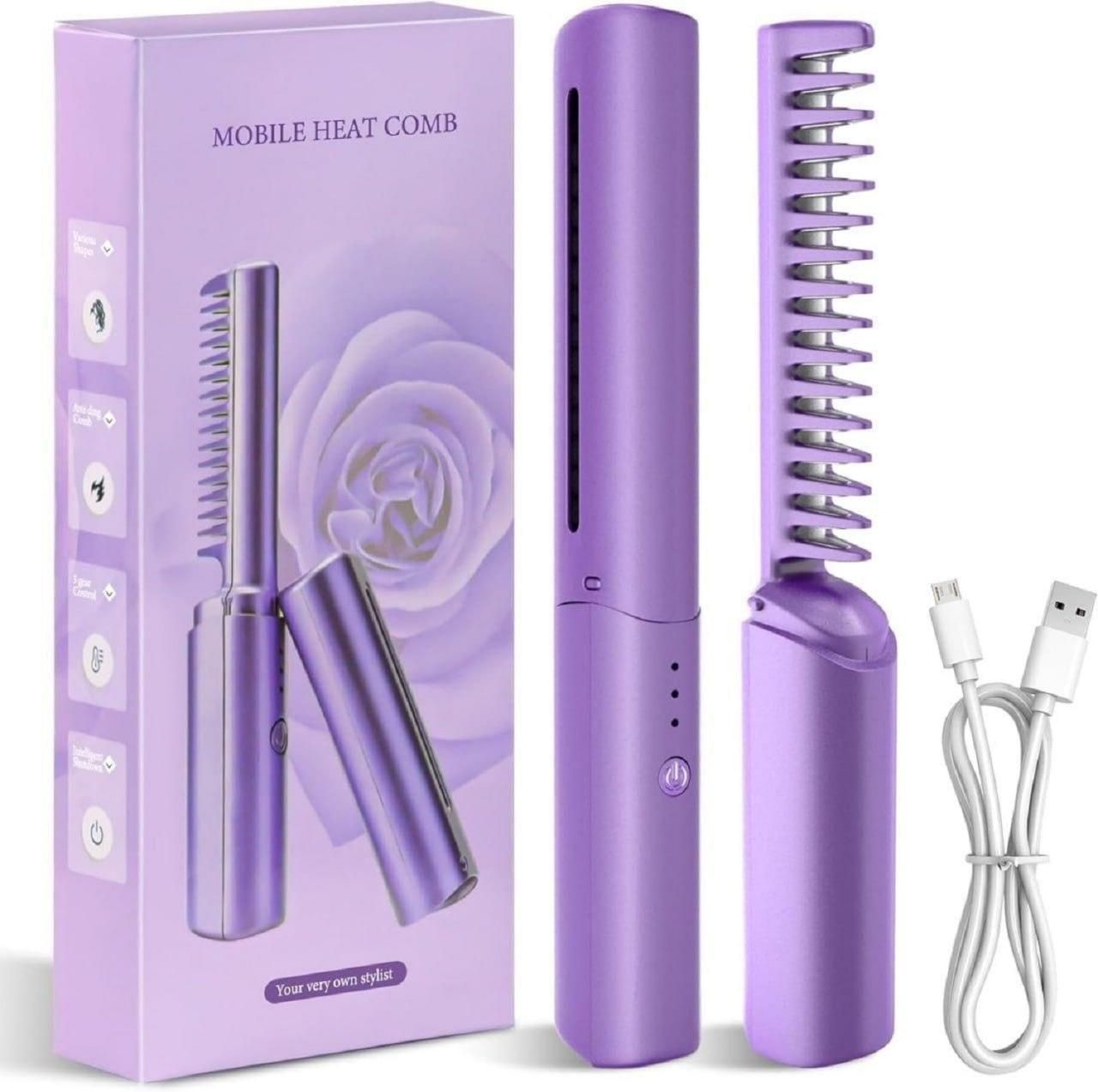MiniPro™ Cordless Hair Styler + Hot Comb for Quick Touch-Ups