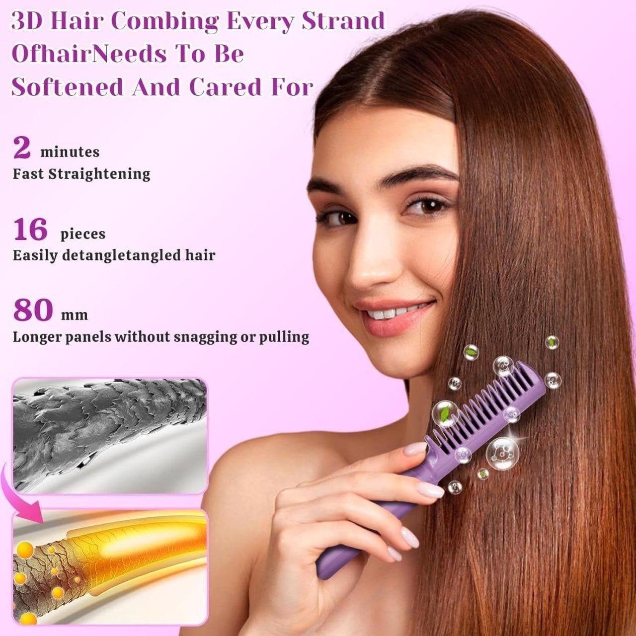 MiniPro™ Cordless Hair Styler + Hot Comb for Quick Touch-Ups