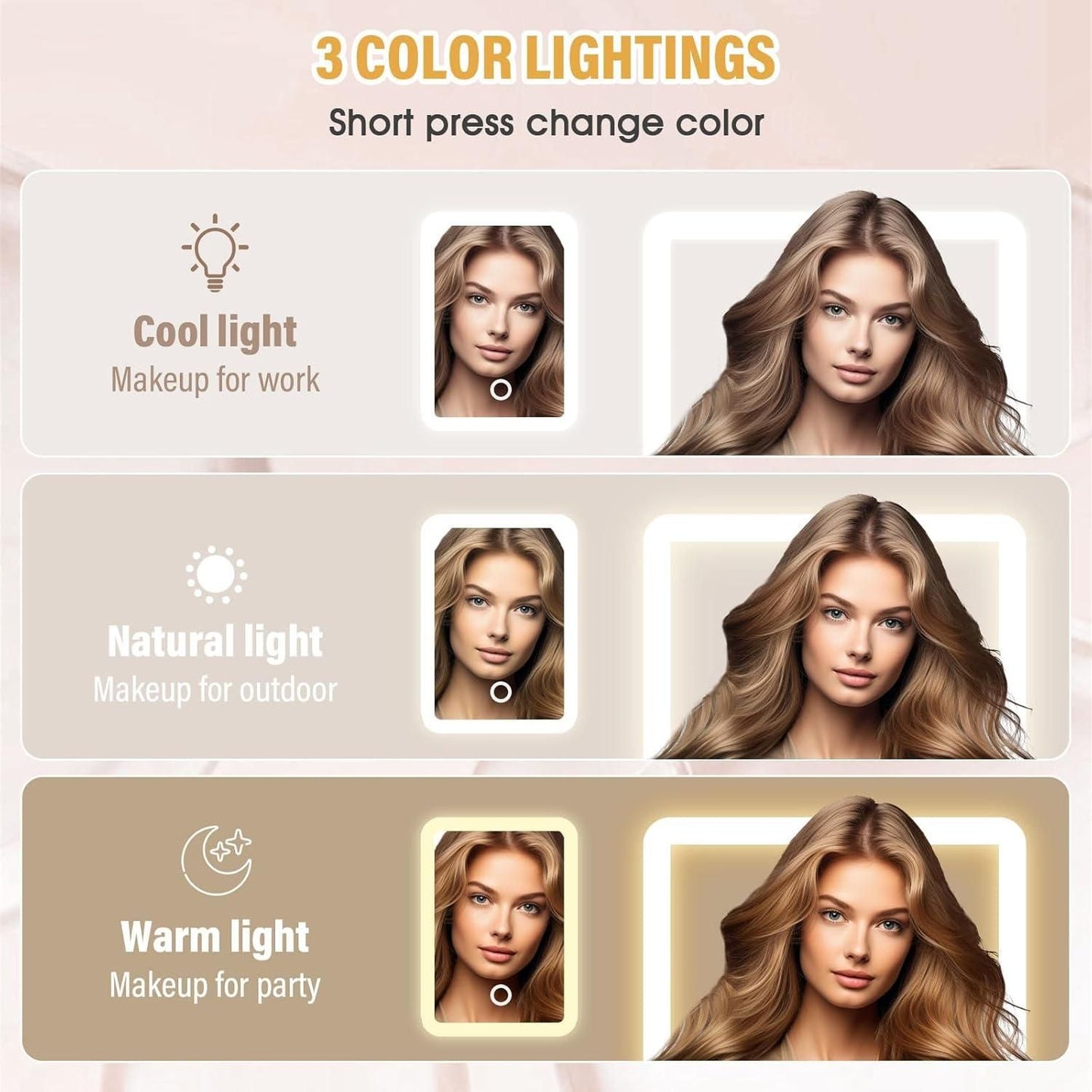Wavycart™ Compact Makeup Vanity Box with LED Mirror