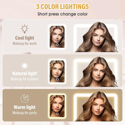 Wavycart™ Compact Makeup Vanity Box with LED Mirror