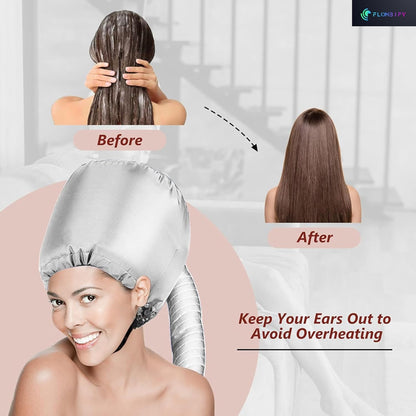 Hair Dryer Hooded Diffuser Cap for Curly, Speeds Up Drying