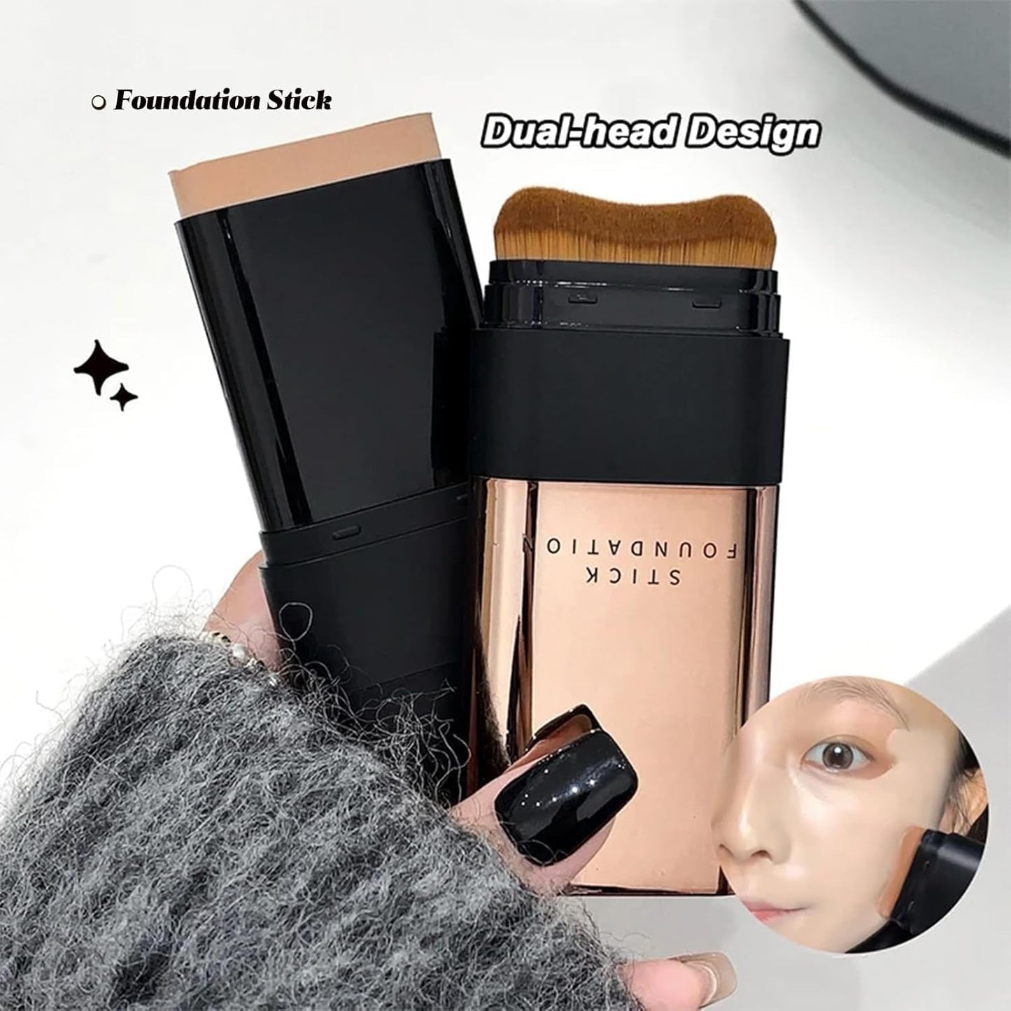 Double Head Foundation Make Up Stick All Skin Types