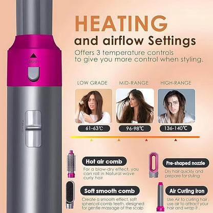 WavyPro 5-in-1 Hair Styling Tool with Auto Curler