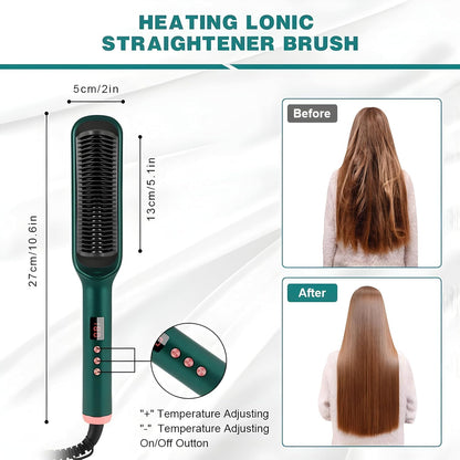 Professional Electric Hair Straightener Comb Brush