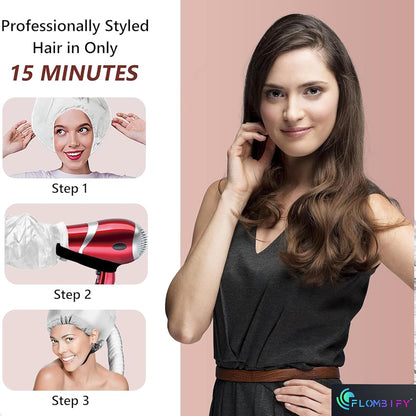Hair Dryer Hooded Diffuser Cap for Curly, Speeds Up Drying