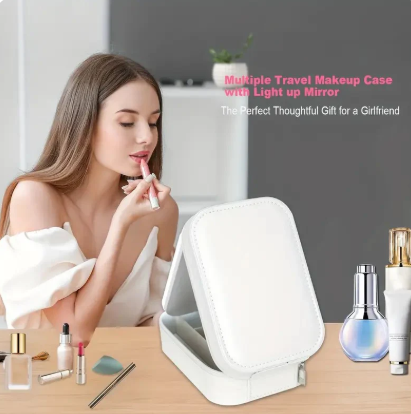 Wavycart™ Compact Makeup Vanity Box with LED Mirror